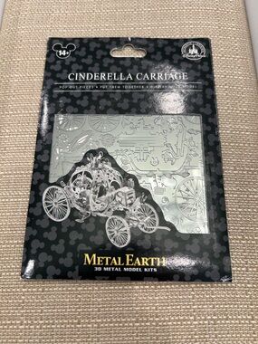 Cinderella Carriage 3D Metal Model Kit - Silver